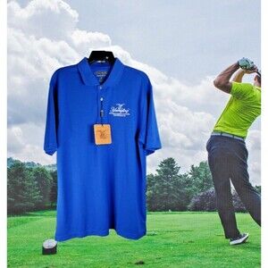 Men's Golf Polo Premier Performance Pebble Beach Yuengling Logo New Size Large